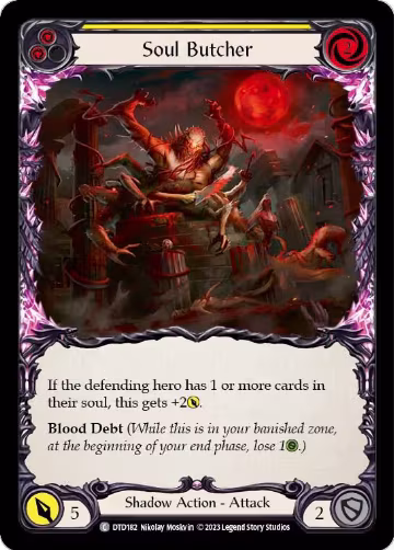 Soul Butcher (Yellow) (DTD182), Dusk till Dawn — Flesh & Blood card price