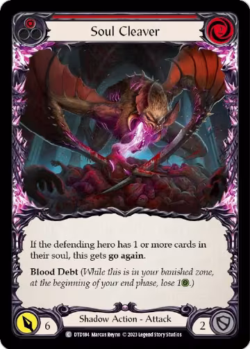 Soul Cleaver (Red) (DTD184), Dusk till Dawn — Flesh & Blood card price