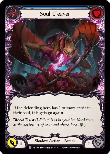 Soul Cleaver (Blue) (DTD186), Dusk till Dawn — Flesh & Blood card price
