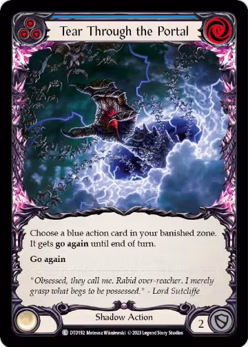 Tear Through the Portal (Blue) (DTD192), Dusk till Dawn — Flesh & Blood card price
