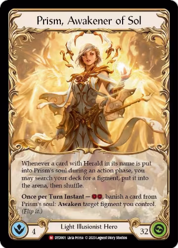Prism, Awakener of Sol (DTD001), Dusk till Dawn — Flesh & Blood card price