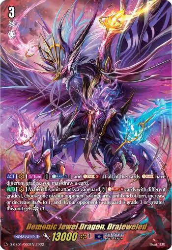 Demonic Jewel Dragon, Drajeweled (D-CS01/003EN) — card price
