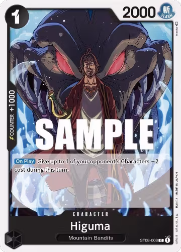 Higuma (ST08-008), ST-08: Starter Deck 8 Monkey.D.Luffy — One Piece card price