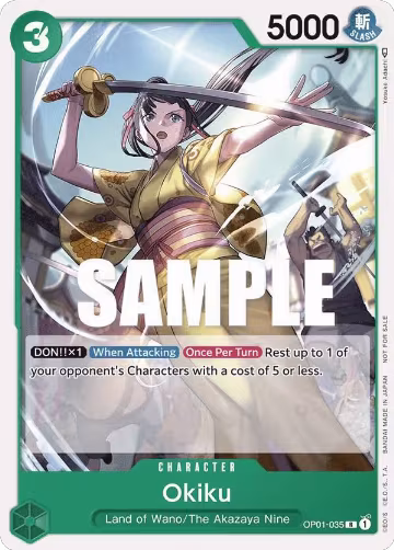 Okiku (Tournament Pack Vol. 4) (OP01-035), One Piece Promotion Cards — One Piece card price