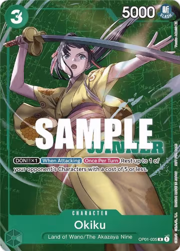 Okiku (Winner Pack Vol. 4) (OP01-035), One Piece Promotion Cards — One Piece card price