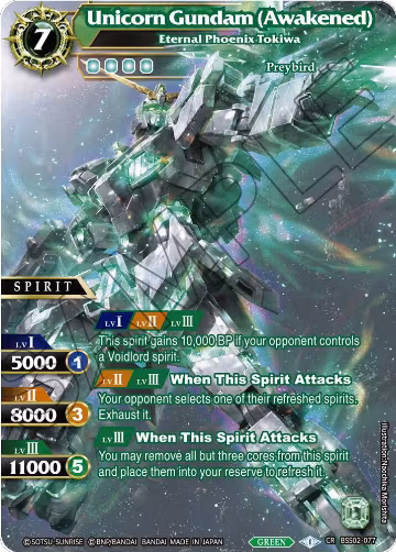 Unicorn Gundam (Awakened) - Eternal Phoenix Tokiwa (BSS02-077) — card price