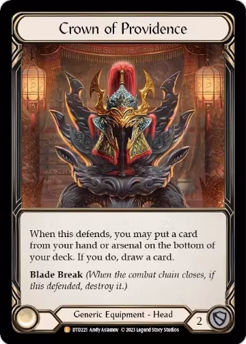 Crown of Providence (DTD221), Dusk till Dawn — Flesh & Blood card price