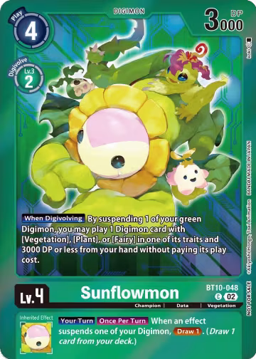 Sunflowmon (Event Pack 5) (BT10-048 C), Xros Encounter — Digimon card price