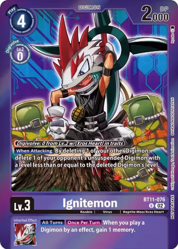 Ignitemon (Event Pack 5) (BT11-076 U), Dimensional Phase — Digimon card price
