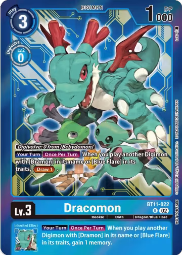 Dracomon (Event Pack 5) (BT11-022 U), Dimensional Phase — Digimon card price