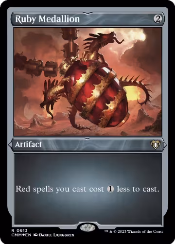 Ruby Medallion (Foil Etched) (613), Commander Masters — Magic card price