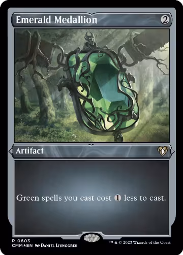 Emerald Medallion (Foil Etched) (603), Commander Masters — Magic card price