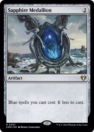 Sapphire Medallion (407), Commander Masters — Magic card price