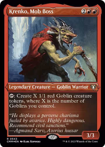 Krenko, Mob Boss (Foil Etched) (543), Commander Masters — Magic card price