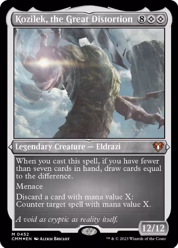 Kozilek, the Great Distortion (Foil Etched) (452), Commander Masters — Magic card price