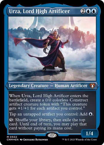 Urza, Lord High Artificer (Foil Etched) (502), Commander Masters — Magic card price