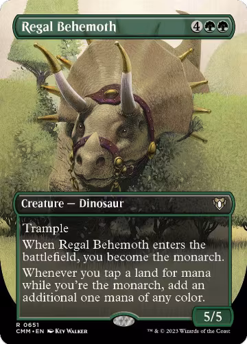 Regal Behemoth (Borderless) (651), Commander Masters — Magic card price