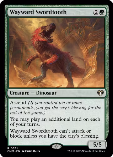 Wayward Swordtooth (331), Commander Masters — Magic card price