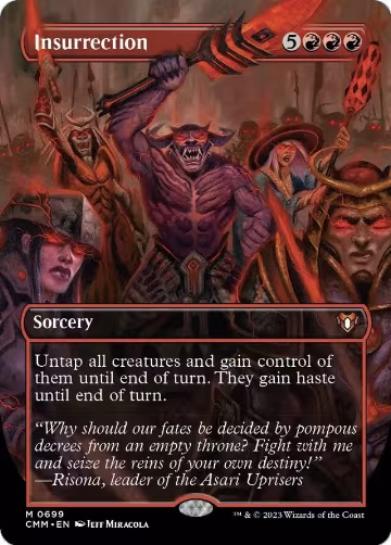 Insurrection (Borderless) (699), Commander Masters — Magic card price