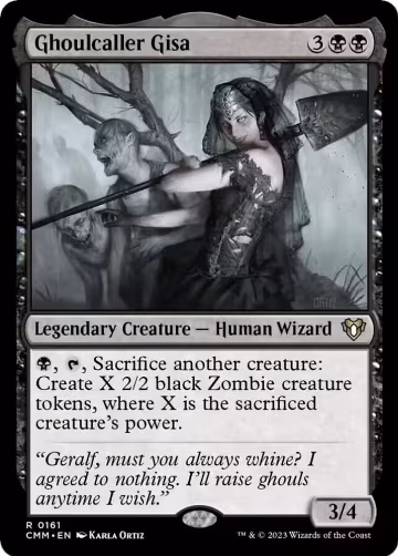 Ghoulcaller Gisa (161), Commander Masters — Magic card price