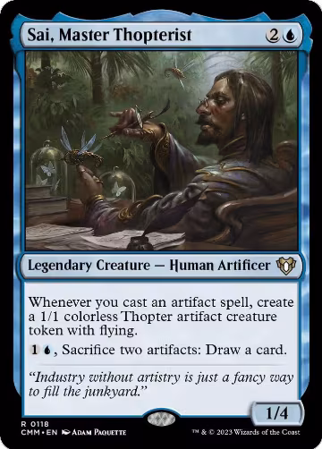 Sai, Master Thopterist (118), Commander Masters — Magic card price