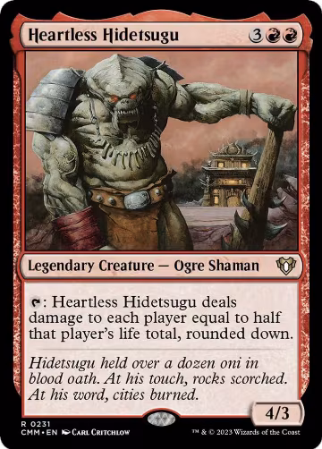 Heartless Hidetsugu (231), Commander Masters — Magic card price