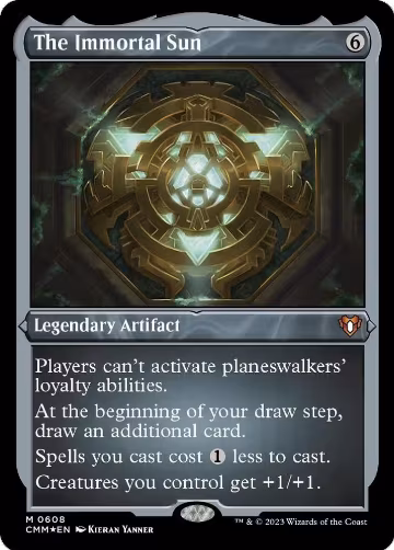 The Immortal Sun (Foil Etched) (608), Commander Masters — Magic card price