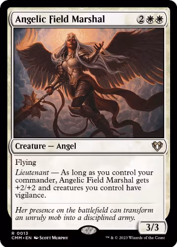 Angelic Field Marshal (13), Commander Masters — Magic card price