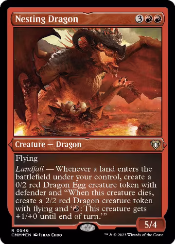 Nesting Dragon (Foil Etched) (546), Commander Masters — Magic card price
