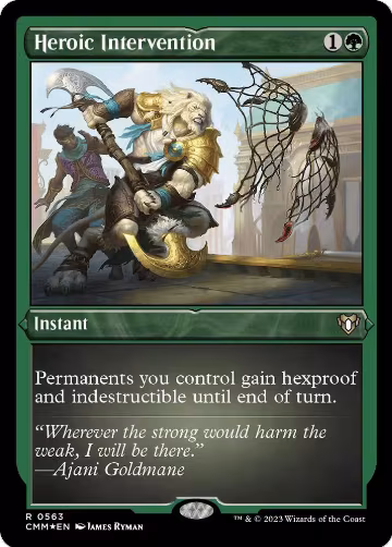 Heroic Intervention (Foil Etched) (563), Commander Masters — Magic card price
