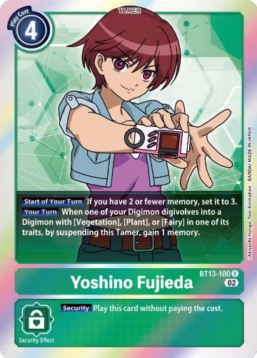 Yoshino Fujieda (BT13-100 R), Versus Royal Knights — Digimon card price