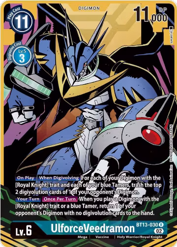 UlforceVeedramon (Alternate Art) (BT13-030 R), Versus Royal Knights — Digimon card price