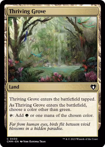 Thriving Grove (430), Commander Masters — Magic card price