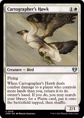 Cartographer's Hawk (18), Commander Masters — Magic card price