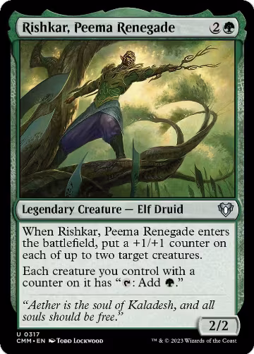 Rishkar, Peema Renegade (317), Commander Masters — Magic card price