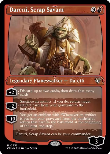 Daretti, Scrap Savant (Foil Etched) (531), Commander Masters — Magic card price