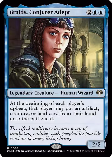 Braids, Conjurer Adept (76), Commander Masters — Magic card price