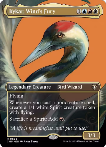 Kykar, Wind's Fury (Borderless) (683), Commander Masters — Magic card price