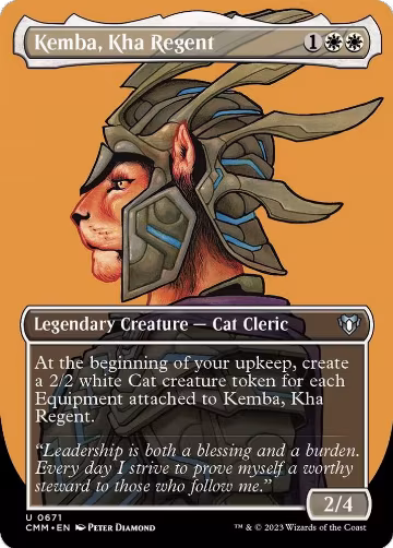 Kemba, Kha Regent (Borderless) (671), Commander Masters — Magic card price