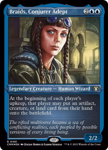 Braids, Conjurer Adept (Foil Etched) (481), Commander Masters — Magic card price