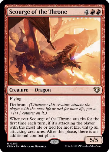 Scourge of the Throne (253), Commander Masters — Magic card price