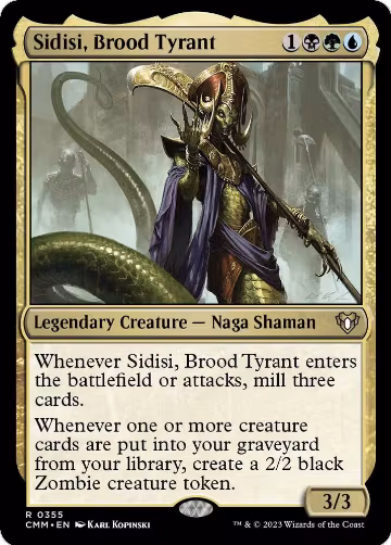 Sidisi, Brood Tyrant (355), Commander Masters — Magic card price