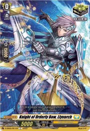Knight of Orderly Bow, Llyvarch (D-SS05/051EN), D-SS05: Festival Booster 2023 — Vanguard card price