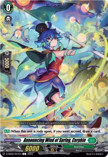 Announcing Wind of Spring, Corphie (D-SS05/057EN), D-SS05: Festival Booster 2023 — Vanguard card price