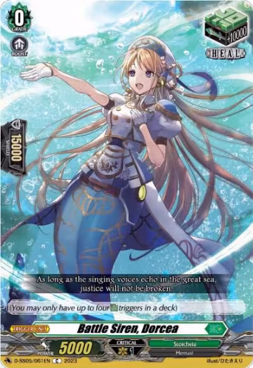 Battle Siren, Dorcea (D-SS05/061EN), D-SS05: Festival Booster 2023 — Vanguard card price