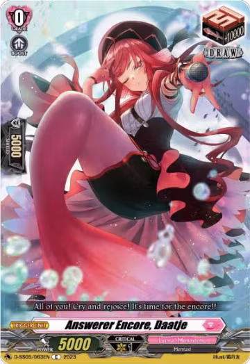 Answerer Encore, Daatje (D-SS05/063EN), D-SS05: Festival Booster 2023 — Vanguard card price