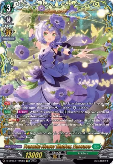 Yearnful Flower Maiden, Florence (FFR) (D-SS05/FFR05EN), D-SS05: Festival Booster 2023 — Vanguard card price