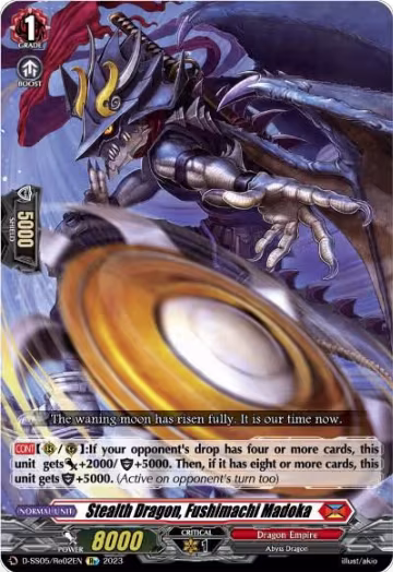Stealth Dragon, Fushimachi Madoka (D-SS05/Re02EN), D-SS05: Festival Booster 2023 — Vanguard card price