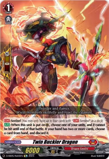 Twin Buckler Dragon (D-SS05/Re03EN), D-SS05: Festival Booster 2023 — Vanguard card price