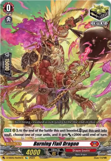 Burning Flail Dragon (D-SS05/Re05EN), D-SS05: Festival Booster 2023 — Vanguard card price